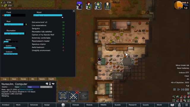 Rimworld 1.3 Vanilla + mods Episode 8 Bedroom Finished & A New Romance смотреть онлайн