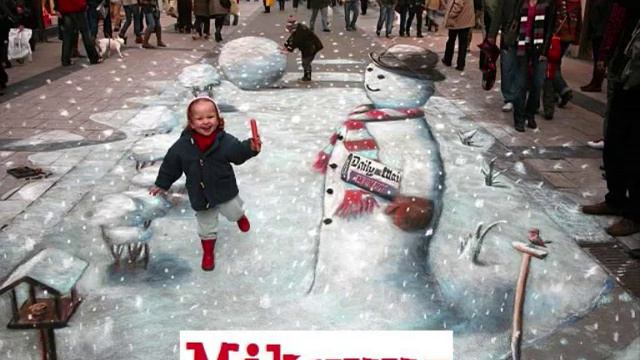 Amazing Pictures [Part 1] - Julian Beever's Pavement Works смотреть онлайн