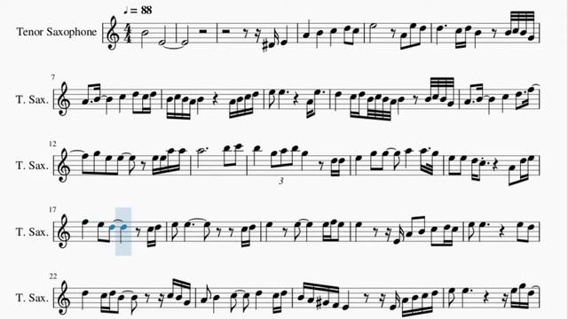 Tenor Sax Sheet Music: How to play Mary Did You Know (Sax Cover) by Mark Lowry смотреть онлайн