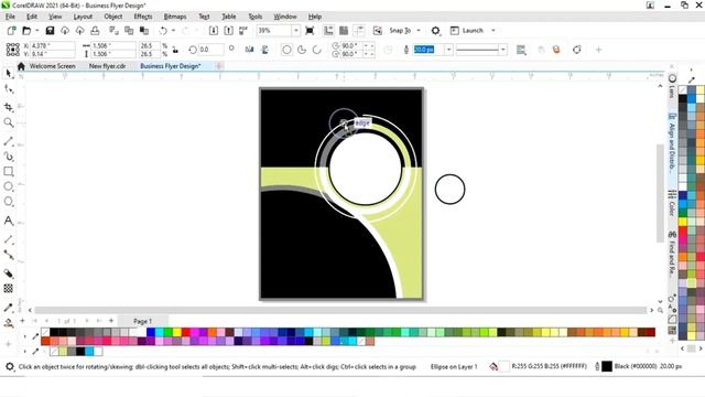 Professional Business Flyer Design - CorelDraw Tutorial смотреть онлайн