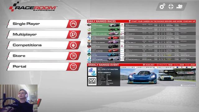 пробуем поднять рейтинг | RaceRoom смотреть онлайн