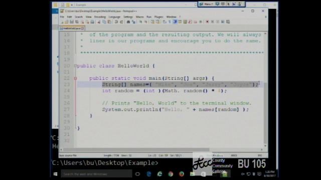 CISS22 - Java - Fall 2017 - Week 1, Lecture 2 - August 30, 2017 смотреть онлайн