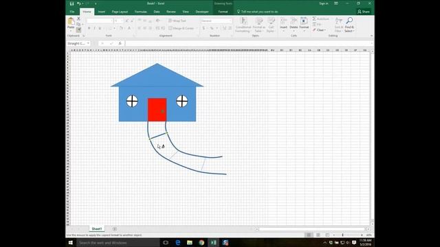 Creating a Drawing in Excel 2016 смотреть онлайн