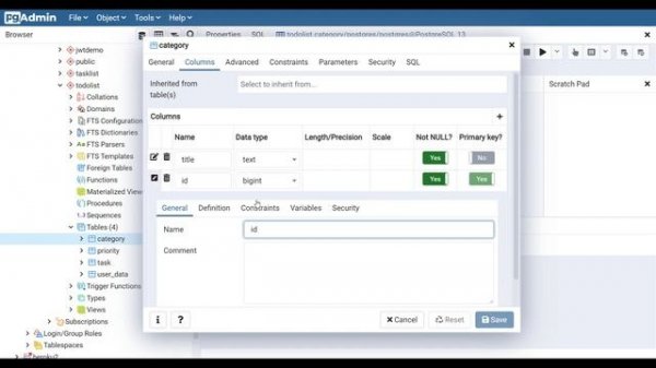 Как создать поле ID Autoincrement в PostgreSQL (2021) с помощью pgAdmin