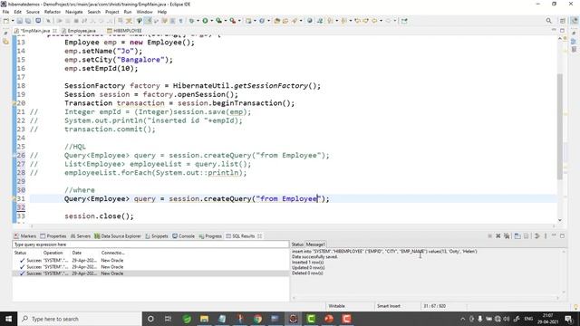 Hibernate Tutorial for beginners | Hibernate Full course - Query the database using HQL смотреть онлайн