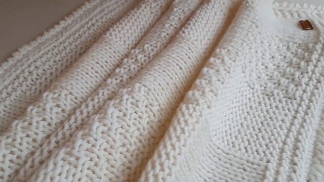 Простейший детский плед в коляску. С таким шерстяным другом прогулки будут теплыми... #пледспицами смотреть онлайн