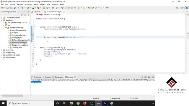 Methods in Java || Easy AutomationLabs||Java in Bangla || beginners || Class -8 смотреть онлайн