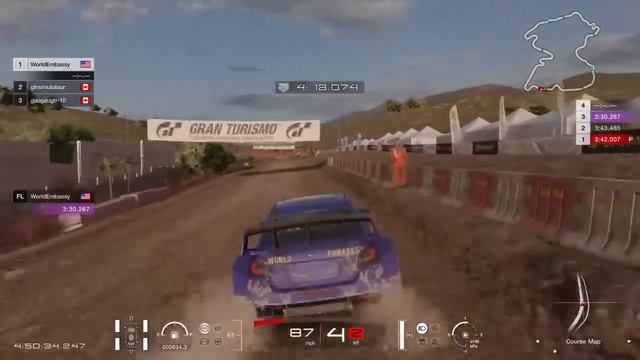 Gran turismo sport rally car practice and race смотреть онлайн