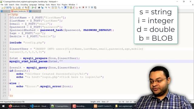 Web Programming: Password Hashing/Encryption and Dehashing/Decryption in PHP+MySQL شرح بالعربي смотреть онлайн
