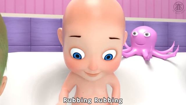 Baby Bath Time With Bubbles - BillionSurpriseToys Nursery Rhymes, Kids Songs