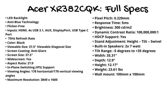 Acer XR382CQK | Ultrawide Monitor Gaming Review смотреть онлайн