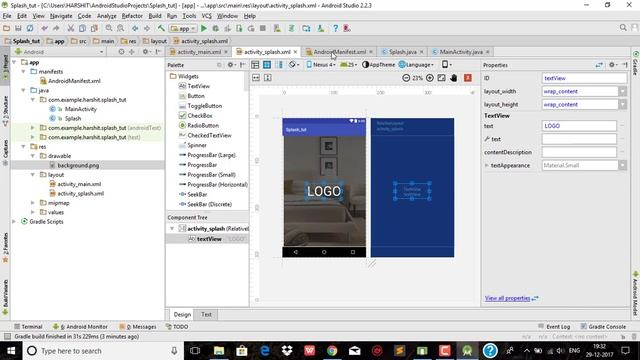 How to make splash screen in android studio смотреть онлайн