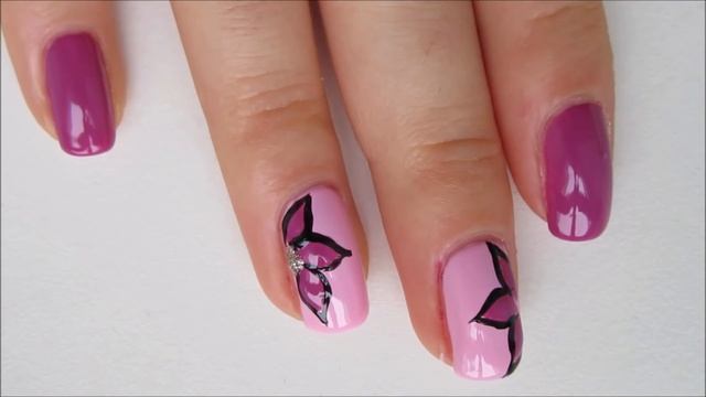 Красив маникюр с цветя// Beautiful floral nails смотреть онлайн