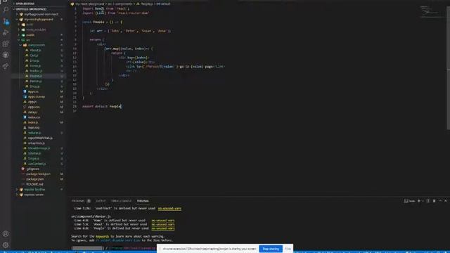 React Router DOM and useParams exericse, setting up People page and display Names via links смотреть онлайн