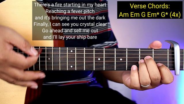 Rolling In The Deep - Adele (Super Easy Chords)😍 смотреть онлайн