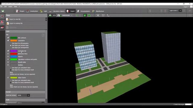 Outdoor Planning Complete Project Part 4 : DIALux evo To AutoCAD EXPORT (2021) смотреть онлайн