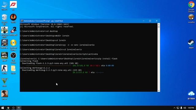 Setting Up Python Flask and Virtual Environment смотреть онлайн