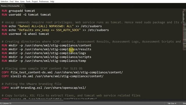 VMware GOLD vApp STIG Assessment and Remediation Tool: Dockerfile смотреть онлайн
