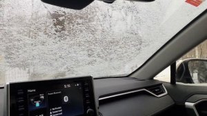 Работа обогрева лобового стекла Rav4 Hybrid 2019