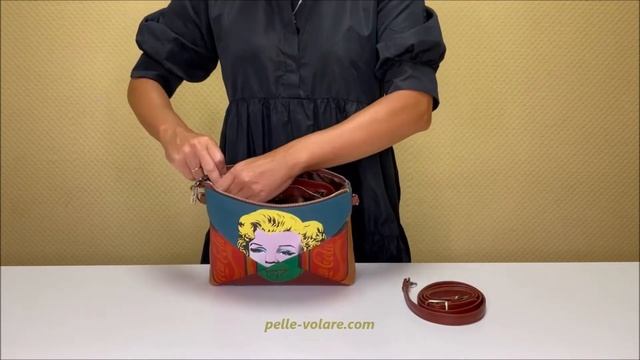 Сумочка кроссбоди "Диптих Мэрилин" Pelle-Volare смотреть онлайн