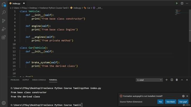 Accessing a Private member in Python Program смотреть онлайн