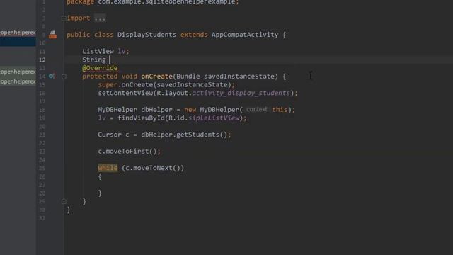 How to Display Records using SQLite Open Helper Class in Android Studio | Simple List View смотреть онлайн