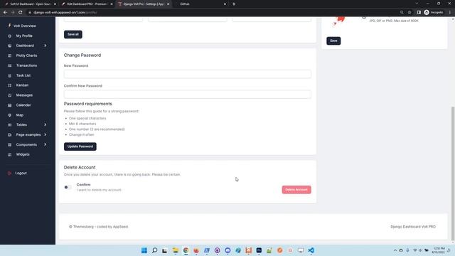 Django Social Login via Github - Volt Dashboard PRO | AppSeed смотреть онлайн
