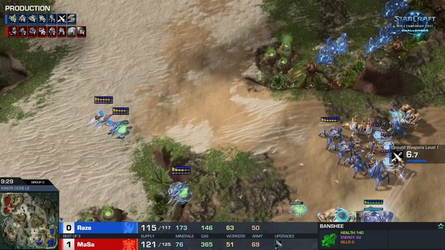 Raze vs MaSa PvT - Group C - WCS Challenger NA Season 3 - StarCraft II смотреть онлайн