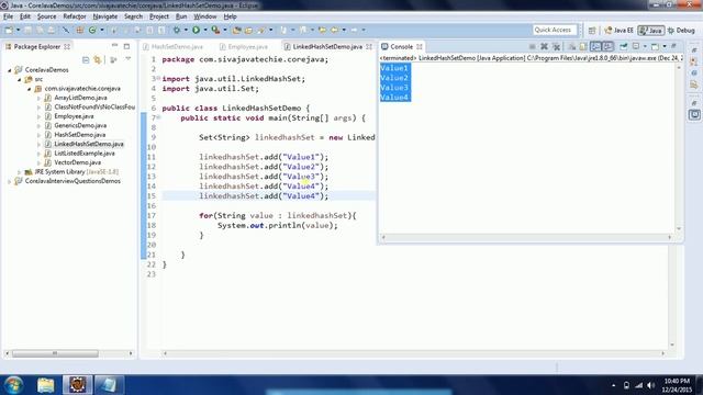 Collections in Java: LinkedHashSet Concept explanation in Detail with examples смотреть онлайн