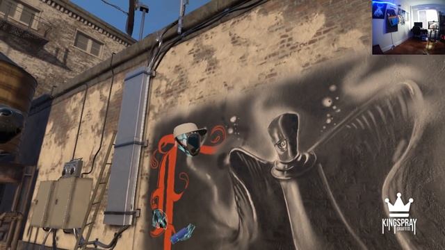 [ Kingspray Graffiti ] EP53: Painting online with other graffiti artist in virtual reality смотреть онлайн