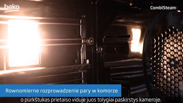 Beko CombiSteam Technologija Orkaitėse