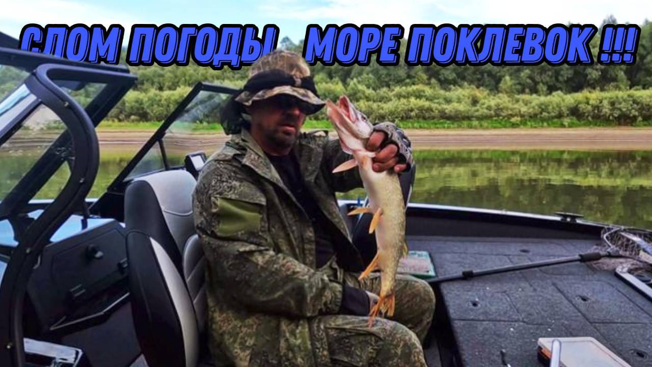 СЛОМ ПОГОДЫ, А ПОКЛЕВОК МОРЕ !!! Рыбалка на Оби 5 августа 2024г. смотреть онлайн
