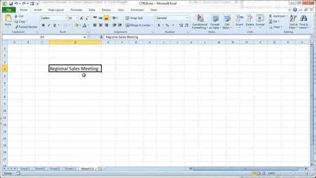 Excel 2010 Shortcut - Formatting Text as Italic: Ctrl + I смотреть онлайн