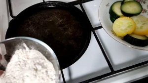 Как правильно пожарить замороженные Кабачки/новогодние бутерброды/