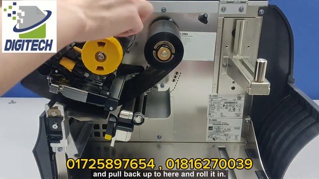 How to Install Ribbon and Label for Zebra ZT411 Barcode Printer смотреть онлайн
