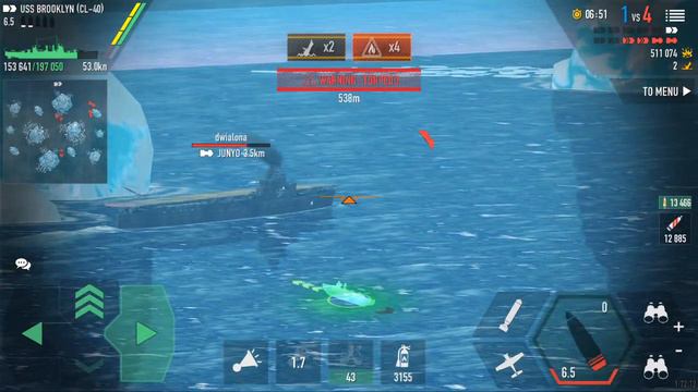 [Battle of Warships] The Power of USS Brooklyn !! смотреть онлайн