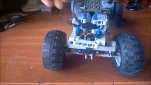 Simple LEGO technic trial chassis 4x4 (free instruction)