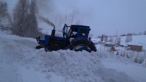 Советский Трактор Т 40АМ и Трактор ДТ 75 Тест Драйв по снегу