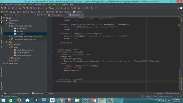 PHP - MySQL - Android - Volley (Código en java: Registrar 3) Parte 12/20 смотреть онлайн