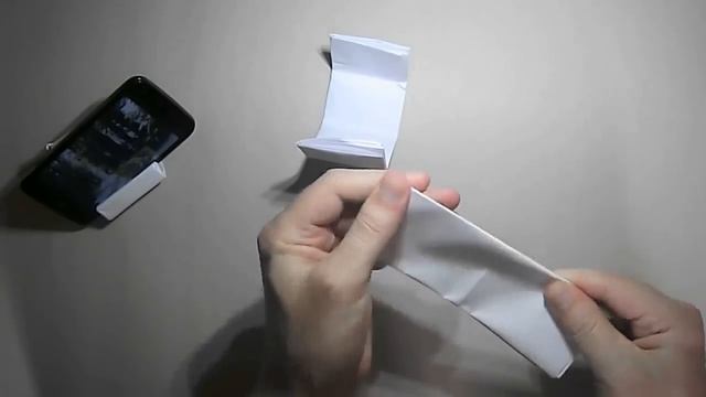How to make a simple phone stand from 2 sheets of A4 paper? смотреть онлайн
