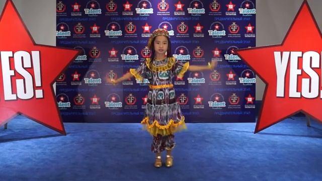 Арыстан Салтанат - 8 лет - Узбекский танец смотреть онлайн
