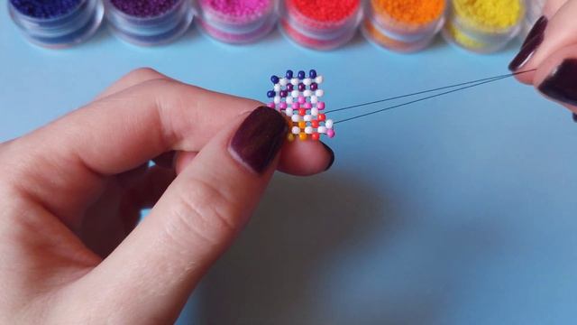 Мини фигурка инстаграм из бисера в технике крестик смотреть онлайн