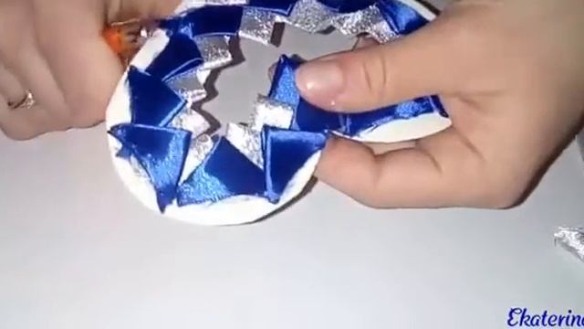 Валентинка из атласных лент Своими руками смотреть онлайн