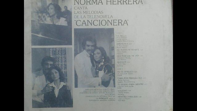 No puedo olvidarte Norma Herrera LP 1980 смотреть онлайн