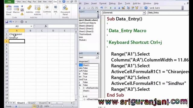 Excel VBA: How to view the LIVE code generation while recording macro смотреть онлайн