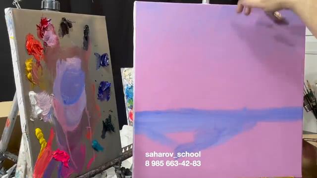 Видео урок Зимний вечер 2 Художник Игорь Сахаров смотреть онлайн