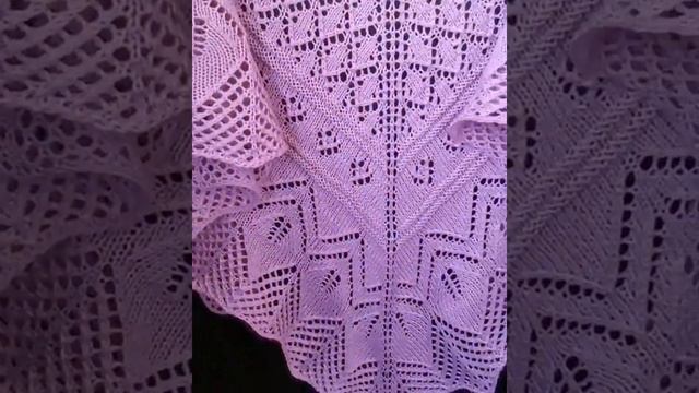 Шаль спицами Aretusa. #шальажурная #шальспицами #шальаретуса смотреть онлайн