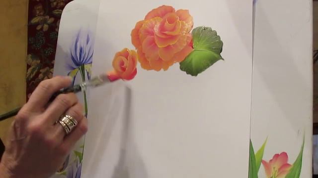 Learn to Paint - Cabbage Rose and New Rose Techniques смотреть онлайн