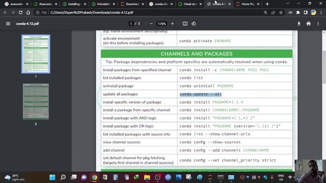 python tutorial : python, anaconda installation, updation, uninstallation hands-on tamil. смотреть онлайн
