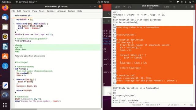 Ch 8 subroutines in perl programming смотреть онлайн